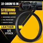 Universal PU Leather Steering Wheel Cover, Non-slip