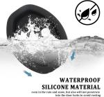 4pcs Black Carbon Fiber Door Lock Covers