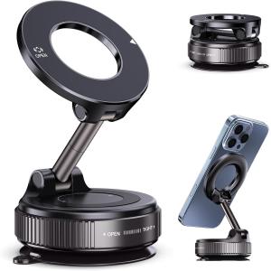 Magnetic Suction Cup Phone Mount for Cars