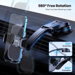 TOPK Car Phone Holder for Dashboard or Vent