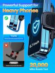 TOPK Car Phone Holder Stand for Dashboard & Vent
