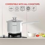 Stainless Steel Sauce Pan with Lid, 1.5 Quart