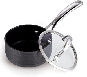 1-Quart Nonstick Saucepan with Glass Lid