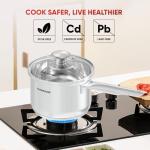 Stainless Steel Sauce Pan with Lid, 1.5 Quart