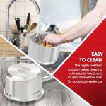 Stainless Steel Sauce Pan with Lid, 1.5 Quart