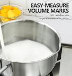 Stainless Steel Saucepan Set with Lid and Spout