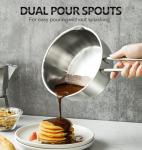 Stainless Steel Saucepan Set with Lid and Spout