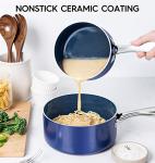 Ceramic Nonstick Saucepan Set with Lids