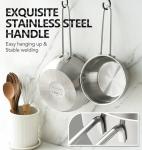 Stainless Steel Saucepan Set with Lid and Spout