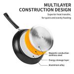 RATWIA Nonstick Frying Pan Set for Induction