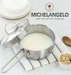 Stainless Steel Saucepan Set with Lid and Spout