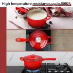 Leonyo Enamel Cast Iron Casserole with Lid