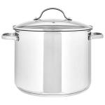 Stainless Steel Induction Stock Pot with Glass Lid
