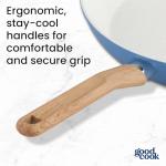 Healthy Ceramic Titanium 12” Fry Pan, Light Blue