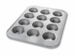 USA Pan Bakeware Muffin Pan, 12-Well, Aluminized Steel