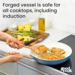 Healthy Ceramic Titanium 12” Fry Pan, Light Blue