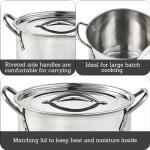 IMUSA 16Qt Stainless Steel Cooking Pot with Lid