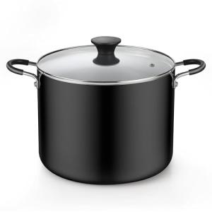 10.5-Qt Nonstick Stockpot with Glass Lid