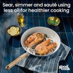 Healthy Ceramic Titanium 12” Fry Pan, Light Blue