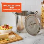 IMUSA 16Qt Stainless Steel Cooking Pot with Lid