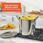 IMUSA 16Qt Stainless Steel Cooking Pot with Lid