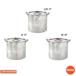 IMUSA 16Qt Stainless Steel Cooking Pot with Lid