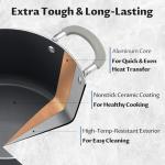 BEZIA 8 Quart Nonstick Soup Pot with Lid