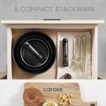 CAROTE 19Pcs Pots and Pans Set Non Stick, Cookware Set Detachable Handle, Nonstick Induction Kitchen Sets Non Stick with Removable Handle, RV Cook Ware, Oven Safe, Black