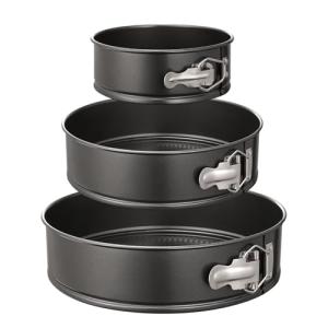 HIWARE Springform Pan Set of 3 Non-stick Leakproof Round Cake Pan Set Includes 3 Pieces 6" 8" 10"