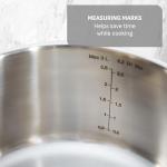 T-fal Stainless Steel Pots and Pans Set 11 Piece, Induction, Oven Broiler Safe 500F, Kitchen Cooking Set w/Fry Pans, Saucepans, Saute Pan, Dutch Oven, Steamer, Cookware, Dishwasher Safe, Silver