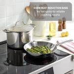 T-fal Stainless Steel Pots and Pans Set 11 Piece, Induction, Oven Broiler Safe 500F, Kitchen Cooking Set w/Fry Pans, Saucepans, Saute Pan, Dutch Oven, Steamer, Cookware, Dishwasher Safe, Silver