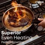 CAROTE Pots and Pans Set, Stainless Steel Cookware Set Detachable Handle, 15pcs Induction Kitchen Cookware Sets with Removable Handle, RV Cookware Set, Oven Safe