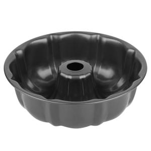 Novery 9.5" Non-stick Cake Pan, Heavy Duty Carbon Steel Fluted Tube Round Baking Pan,Buntz Pound Cake Pan Mold,Tube Bakeware,Baking Mold for Jello,Gelatin,Chocoflan,Flan