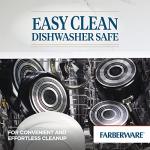 Farberware Cookstart DiamondMax Nonstick Square Grill Pan/Griddle, Dishwasher Safe, 11 Inch - Black