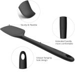 Coukre Silicone Spatula Set of 5,High Temperature Resistant, Food Grade Silicone, Dishwasher Safe, for Baking, Cooking (Pure Colorful A)