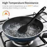 NileHome Silicone Spatula Set, 6 Pieces Food Grade Kitchen Utensils with Silicone Brush Heat Resistant BPA-free Rubber Spatula for Scraping, Baking, Cooking, Mixing