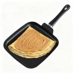 Nonstick Square Griddle Pan for Pancakes Eggs Bacon, 11 inch Family Breakfast Griddle. Aluminum Flat Top Griddle Pan for Gas Electric Stove, Even Heat Distribution Warp-Proof Easy Clean