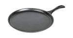 Lodge Round Seasoned Cast Iron Griddle - Round-Shaped, Pre-Seasoned Iron Griddle Pan - Non-Toxic, PFAS-Free Cookware - Compatible with Stovetop, Oven, Grill, or Campfire - 10.5 Inches