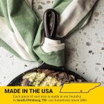 Lodge Round Seasoned Cast Iron Griddle - Round-Shaped, Pre-Seasoned Iron Griddle Pan - Non-Toxic, PFAS-Free Cookware - Compatible with Stovetop, Oven, Grill, or Campfire - 10.5 Inches