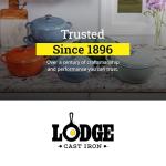 Lodge Essential Enamel Cast Iron Dutch Oven - Perfect for Bread Baking, Braising, Marinating & Slow Cooking - Features Moisture-Sealing Lid & Dual Handles - Kitchen Essentials - 6 Quarts - Oyster White