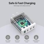 [2 Pack] 40W USB C Charger, 4-Port USB C Charger Block Fast Charging Block PD+QC Wall Plug Type C Charging Plug Compatible with iPhone 11/12/13/14/15/Pro Max/Smartphones/Tablet and Other USB Devices