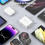 [2 Pack] 40W USB C Charger, 4-Port USB C Charger Block Fast Charging Block PD+QC Wall Plug Type C Charging Plug Compatible with iPhone 11/12/13/14/15/Pro Max/Smartphones/Tablet and Other USB Devices