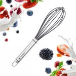 Starpack 'Whip it Good' Silicone Whisk for Nonstick Cookware - Non Scratch, 9.8" Whisk Heat Resistant 600°F - Kitchen Whisks for Cooking, Baking & Stirring - Silicone Coated Durable Rubber Egg Whisks