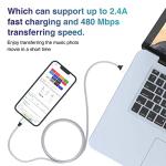 Durable iPhone Charger Cord 6FT 3Pack [Apple MFi Certified] Lightning Cable Nylon Braided iPhone Cord Fast Charging Cable Compatible with iPhone 14/13/12 Pro Max/12Pro/11