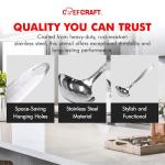 Chef Craft Select Cooking Ladle, 11.5 inch, Stainless Steel