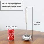 Newness Soup Ladle, [Rustproof, Heat Resistance, Integral Forming] Resilient 304 Stainless Steel Soup Spoon with Vacuum Ergonomic Round Handle, Cooking Spoon for Kitchen, 13.7 Inches