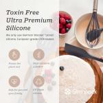 Starpack 'Whip it Good' Silicone Whisk for Nonstick Cookware - Non Scratch, 9.8" Whisk Heat Resistant 600°F - Kitchen Whisks for Cooking, Baking & Stirring - Silicone Coated Durable Rubber Egg Whisks