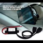 ZDETGU 12V to 5V USB Adapter Port Car Converter Module for Smartphones Tablets Compatible with Cars Motorcycles RVs Stable 3A 15W Output