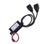 ZDETGU 12V to 5V USB Adapter Port Car Converter Module for Smartphones Tablets Compatible with Cars Motorcycles RVs Stable 3A 15W Output