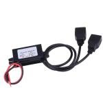 ZDETGU 12V to 5V USB Adapter Port Car Converter Module for Smartphones Tablets Compatible with Cars Motorcycles RVs Stable 3A 15W Output